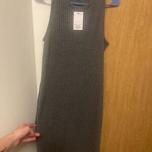 Nine West Charcoal Ribbed Knit Top